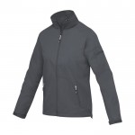 Chaqueta de mujer de nylon 320T y poliéster 60 g/m2 Elevate Life color gris oscuro