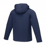 Chaqueta de poliéster para hombre 250 g/m2 Elevate Essentials color azul marino tercera vista trasera