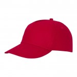 Gorras con logotipo algodón 175 g/m2 color rojo