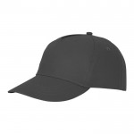 Gorras con logotipo algodón 175 g/m2 color gris oscuro