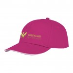 Gorras de algodón con logotipo color rosa