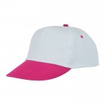 Gorra bicolor de algodón 175 g/m2 color rosa