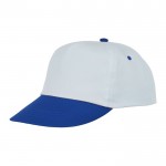 Gorra bicolor de algodón 175 g/m2 color azul