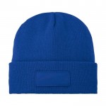 Gorro con parche color azul