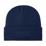 Gorro con parche color azul oscuro