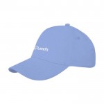 Gorras promocionales algodón 260 g/m2 color azul claro