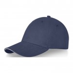 Gorra de 6 paneles y algodón 260 g/m2 color azul marino