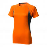 Camiseta mujer deporte publicidad color naranja