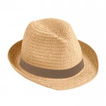 Sombrero unisex de papel color tostado color marrón primera vista