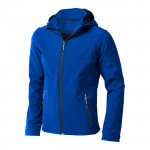 Chaqueta softshell impermeable publicitaria color azul