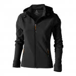 Chaqueta softshell con logo mujer 300 g/m2 color gris oscuro