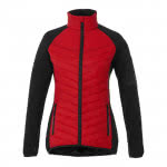 Chaquetas mujer con logo empresarial color rojo