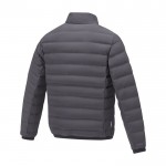 Chaqueta de plumón para hombre en poliéster 164 g/m2 Elevate Life color gris oscuro tercera vista trasera