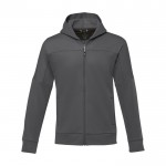 Chaqueta de poliéster deportiva para hombre 245 g/m2 Elevate Life color gris oscuro segunda vista frontal