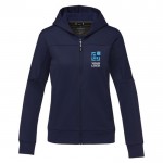 Chaqueta de poliéster deportiva para mujer 245 g/m2 Elevate Life color azul marino vista principal