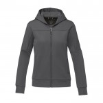 Chaqueta de poliéster deportiva para mujer 245 g/m2 Elevate Life color gris oscuro segunda vista frontal