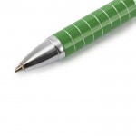 Bolígrafo corporativo acabado anillado color verde segunda vista