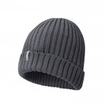 Gorro de algodón orgánico color gris oscuro