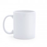 Taza de cerámica perfecta para personalización de 370ml color blanco primera vista de uso