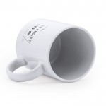 Taza de cerámica perfecta para personalización de 370ml color blanco vista detalle 3