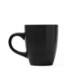 Taza de cerámica esmaltada a color en varios colores 300ml color negro segunda vista