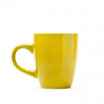 Taza de cerámica esmaltada a color en varios colores 300ml color amarillo segunda vista