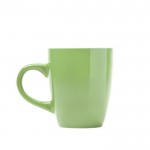 Taza de cerámica esmaltada a color en varios colores 300ml color verde claro segunda vista