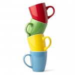 Taza de cerámica esmaltada a color en varios colores 300ml color naranja vista detalle 1