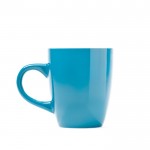 Taza de cerámica esmaltada a color en varios colores 300ml color azul claro segunda vista