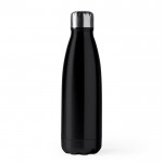 Botella de acero inoxidable con tapón antigoteo 700ml color negro segunda vista