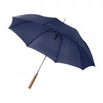 Paraguas automático de poliéster 190T color azul oscuro tercera vista