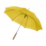 Paraguas automático de poliéster 190T color amarillo tercera vista