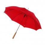 Paraguas automático de poliéster 190T color rojo tercera vista