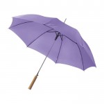 Paraguas automático de poliéster 190T color violeta tercera vista