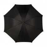 Paraguas manual con mango de madera color negro segunda vista