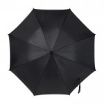 Paraguas de ocho paneles de nilón 190T color negro segunda vista
