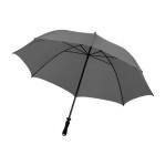 Paraguas manual con bandolera color gris tercera vista