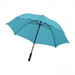 Paraguas manual con bandolera color azul claro tercera vista