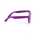 Gafas de sol en varios colores mate con lentes negros translucidos color fucsia segunda vista