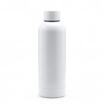 Botella térmica de acero inoxidable con acabado brillante 550ml color blanco segunda vista