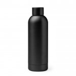 Botella térmica de acero inoxidable con acabado brillante 550ml color negro segunda vista