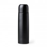 Termo de acero inoxidable con acabado brillante 500ml color negro segunda vista