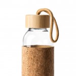 Botella de cristal con funda de corcho natural 500ml color natural vista detalle 2