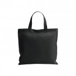 Bolsa sin tejer de asas cortas 80 g/m2 color negro