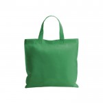 Bolsa sin tejer de asas cortas 80 g/m2 color verde