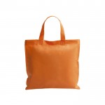 Bolsa sin tejer de asas cortas 80 g/m2 color naranja