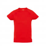Camisetas técnicas niños 135 g/m2 color rojo