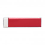 Batería externa personalizada compacta color rojo primera vista