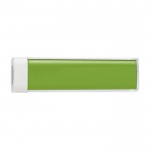 Batería externa personalizada compacta color verde claro primera vista