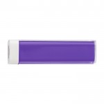 Batería externa personalizada compacta color violeta primera vista
